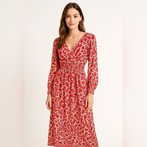 Natalie Martin Silk Long Sleeve Dress